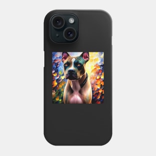 Pitbull Watercolor Phone Case