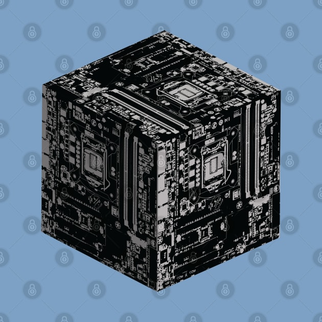 The Motherboard Cube by PixelDot Gra.FX Collection