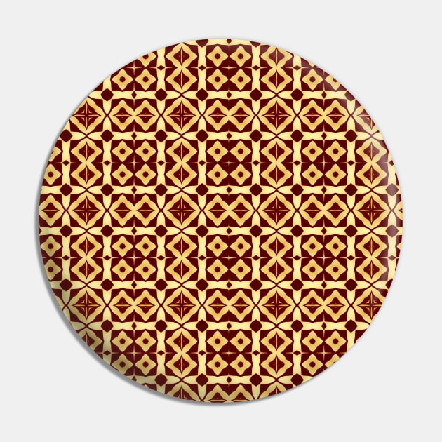 Classic Gold Pattern Pin by RdaL-Design