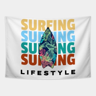 SURFER Dude Surf Life Surfboard Tapestry