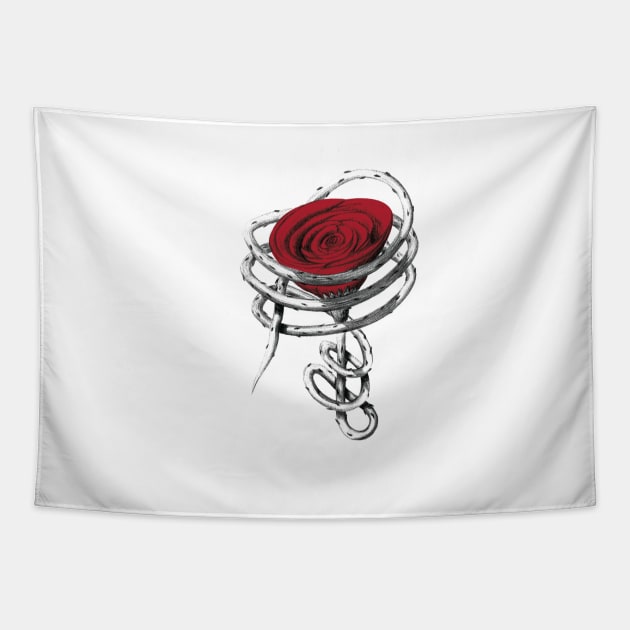 protected rose Tapestry by bamieh84