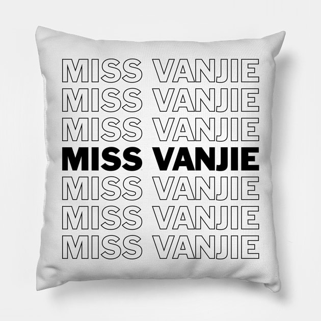 Miss Vanjie RuPaul Drag Race all stars dragcon drag queen superstar Pillow by snowshade