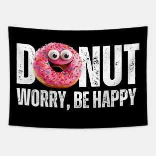 Donut Worry Be Happy Deliciously Happy Tapestry