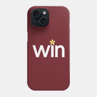 Win creative typography design Phone Case