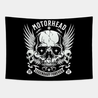 skull motorhead forever retro Tapestry