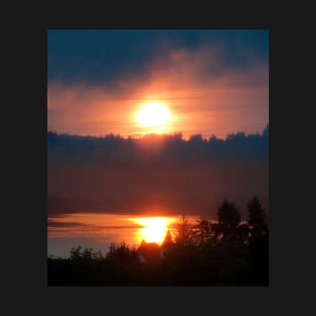 Golden Columbia River Sunrise 5 by DlmtleArt