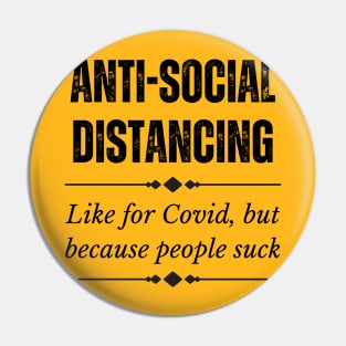 Anti-Social Distancing Alt Pin