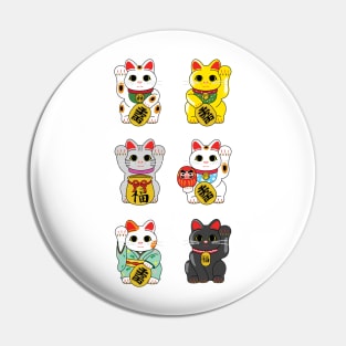 Lucky Cat / Maneki Neko Pin