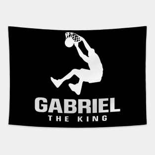 Gabriel Custom Player Basketball Your Name The King Tapestry