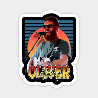 Retro Flyer Style Oliver Anthony Fan Art Magnet