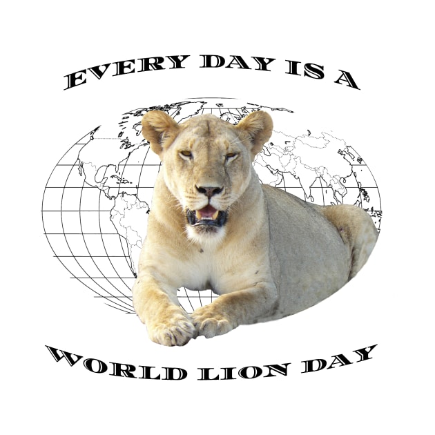 Every Day Is A Word Lion Day by T-SHIRTS UND MEHR