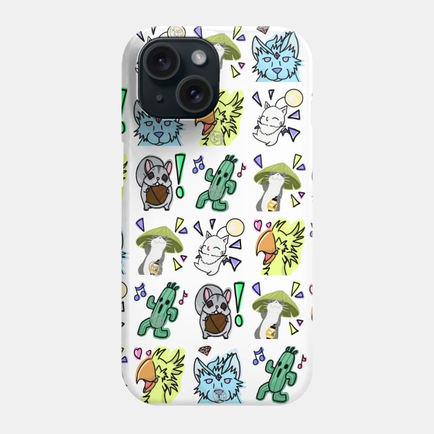 Materiaboitv FF Emotes Phone Case by Materiaboitv