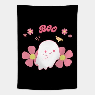 Cute Pink Boo Tapestry