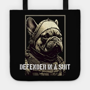 French Bulldog Defender In A Suit Tote