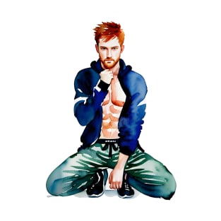 Ginger guy kneeling T-Shirt