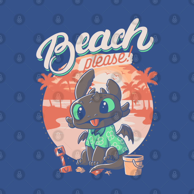 Summer Dragon - Beach - T-Shirt