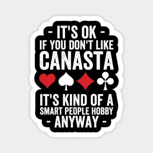Canasta Smart People - funny canasta Magnet