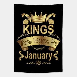 Kings Are Born In January Tapestry