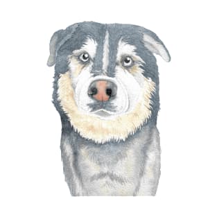 dog watercolor painting portrait pet T-Shirt