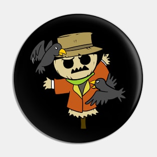 Scared Crow Pin