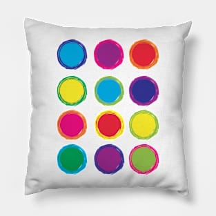 Circle Colorful Pattern Pillow