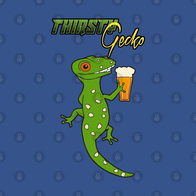 Thirsty Gecko! by lilmousepunk