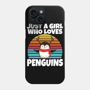 Just a girl who loves penguins Phone Case