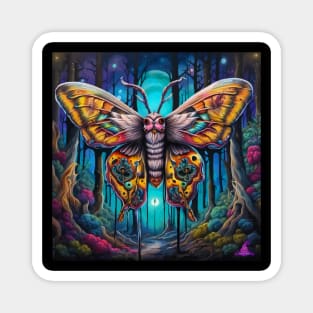 VIBRANT VISIONS (CLOWN MOTH) Magnet