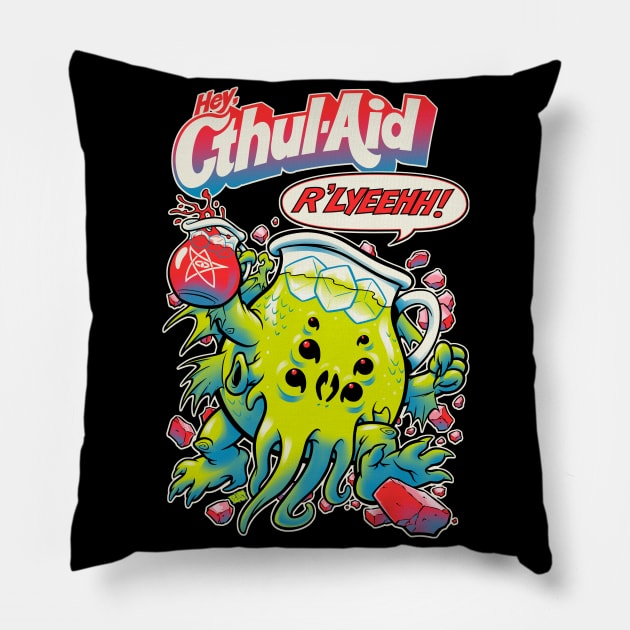 CTHUL-AID Pillow by beastpop