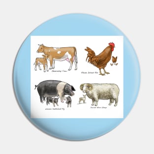 Farm Animals Pin