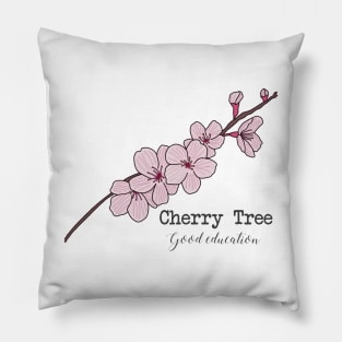 Cherry tree (good education) Pillow