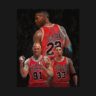 BASKETBALLART - TRIO BULLS T-Shirt