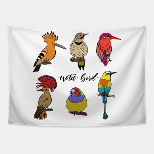 Exotic Bird Hand Drawn Tapestry