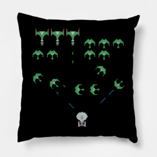 Galaga Starship Battle Pillow