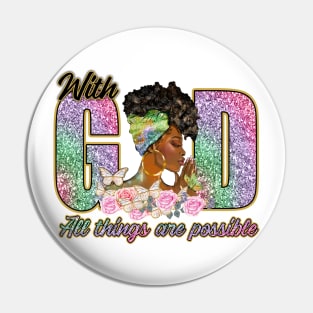 all things are possible with GOD Pin