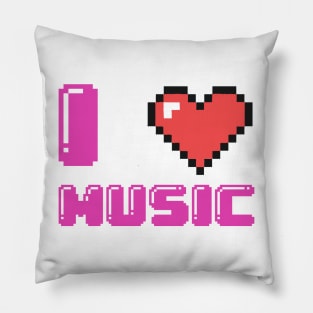 I Love Music Pillow