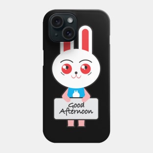 Good Afternoon Rabbit Phone Case