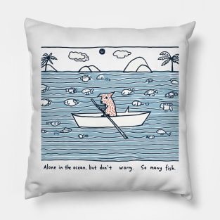 Alone in the Ocean Pillow