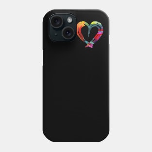 Abstract heart small logo Phone Case