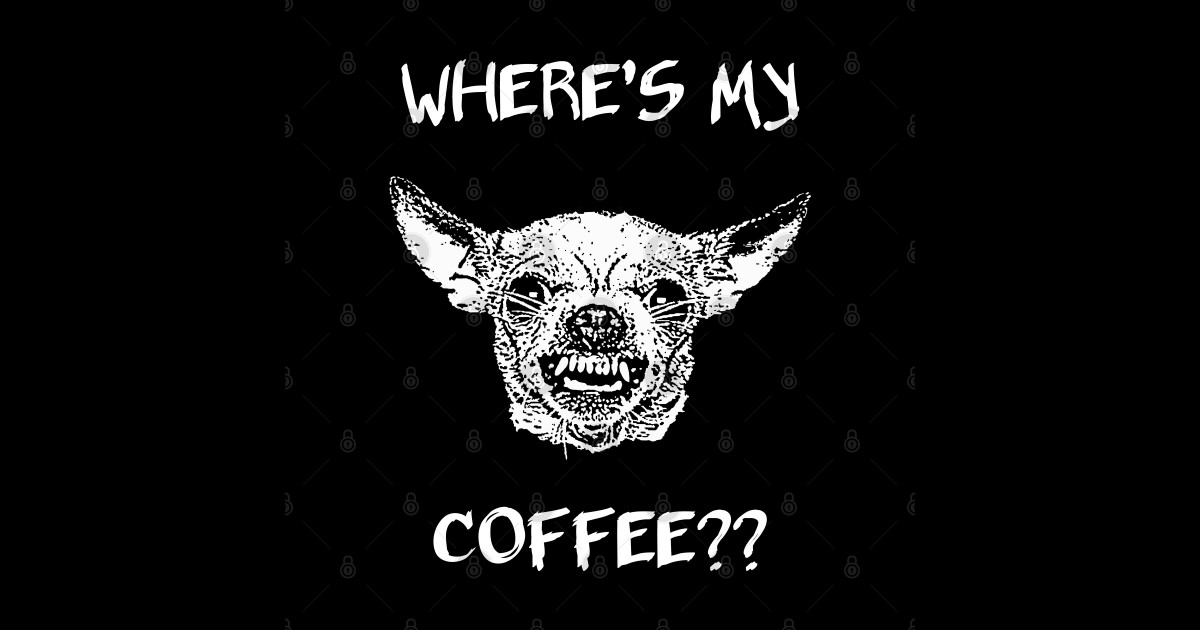 Where's My Coffee? Coffee Sticker TeePublic