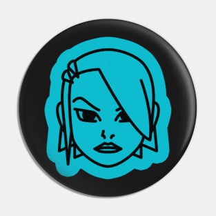 Jet Set Radio Portrait Icon - Cube Pin