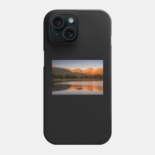 sunrise at Sprague Lake Phone Case by algill