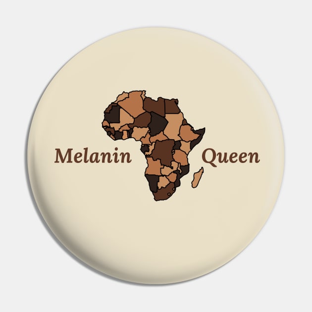 Melanin Queen African Pride Pin by Melanificent1