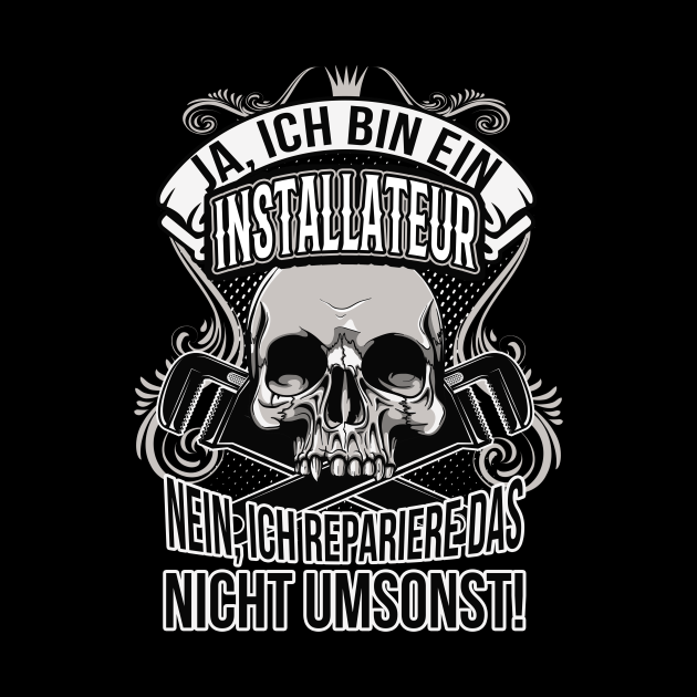 Installateur Heizungsbauer Handwerker Sprüche Installateur Pillow