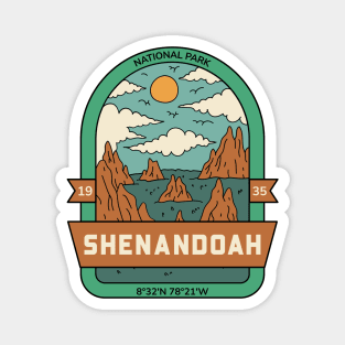 Shenandoah National Park Hiking Camping Outdoors Outdoorsman Magnet