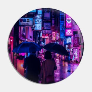 Tokyo Street Neon Synthwave Pin