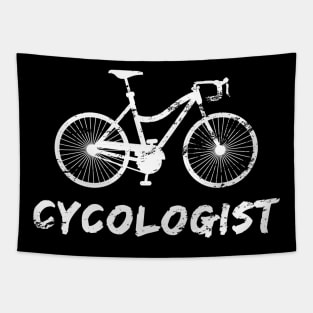 Cycologist Funny MTB Cycling Gift, Distress Cycling Funny Tapestry