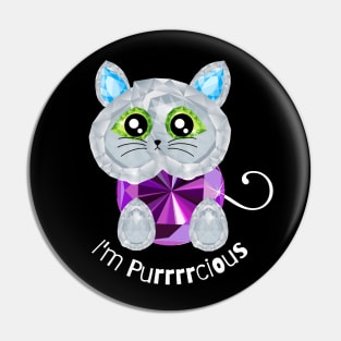 I'm Precious- Diamond Cat Pun Pin