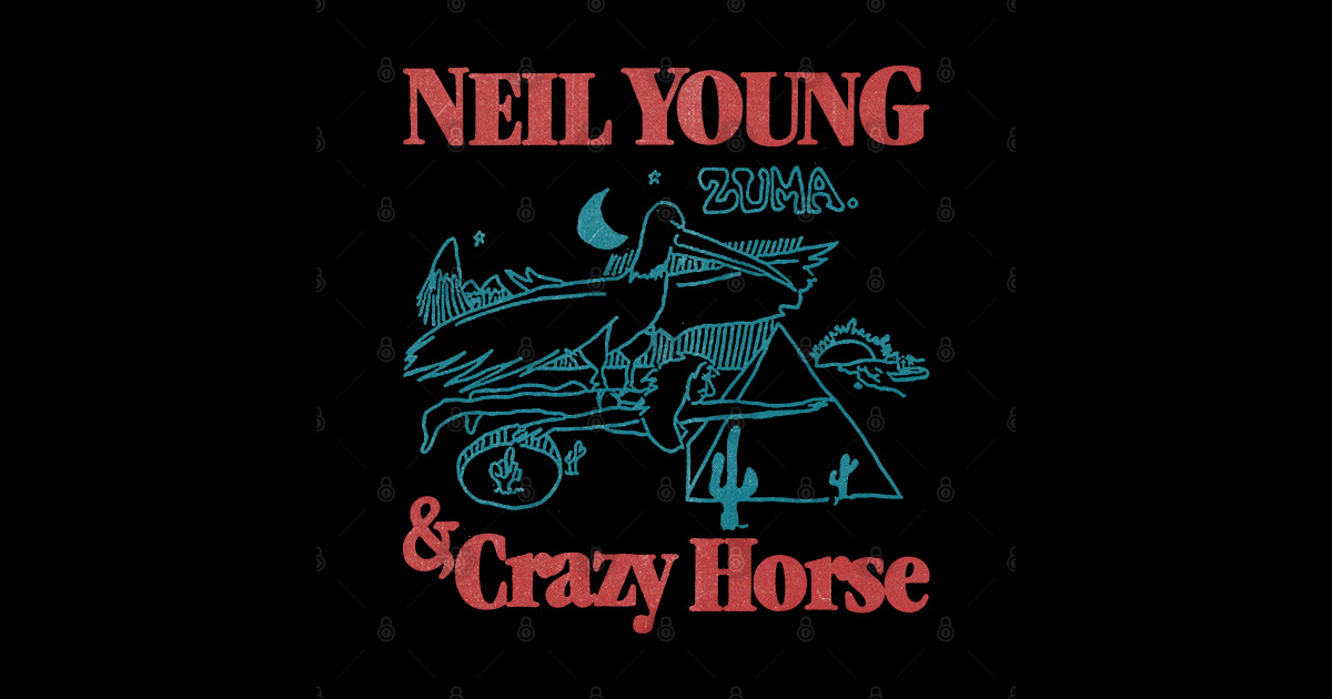 Neil Young Bumper Sticker! "Down By The River" Crazy Horse