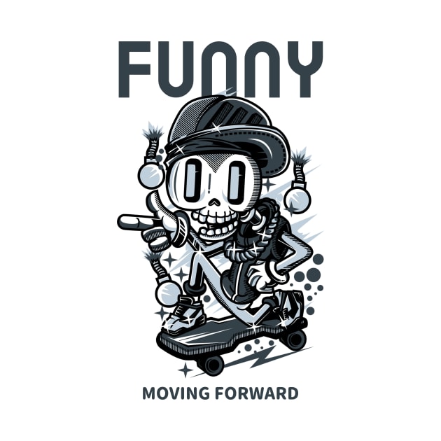 Funny skater by Milon store